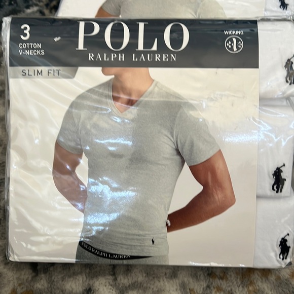 Ralph Lauren slim fit v neck polo - Picture 1 of 2